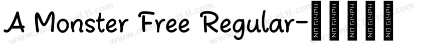 A Monster Free Regular字体转换